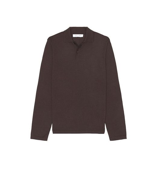 Samsøe & Samsøe Black Sarowan Long Sleeve Polo for men