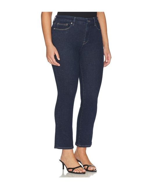 GOOD AMERICAN Blue Good Legs Straight Jeans