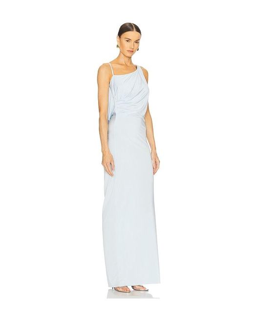 Ceren Ocak White Jersey Dress
