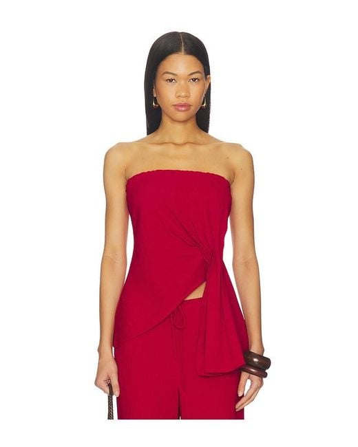 SOVERE Red Aine Top