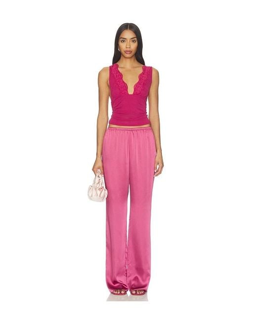 SOVERE Pink Loni Top
