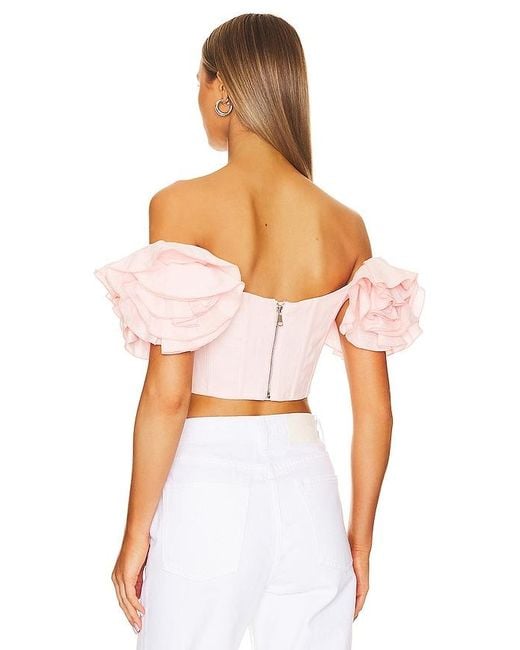 Bardot White Sigma Corset Top