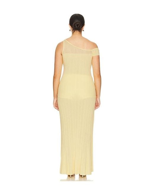 Maxivestido Hoda En Color Amarillo Talla (También En M, Xl, Xxl) AFRM de color Metallic