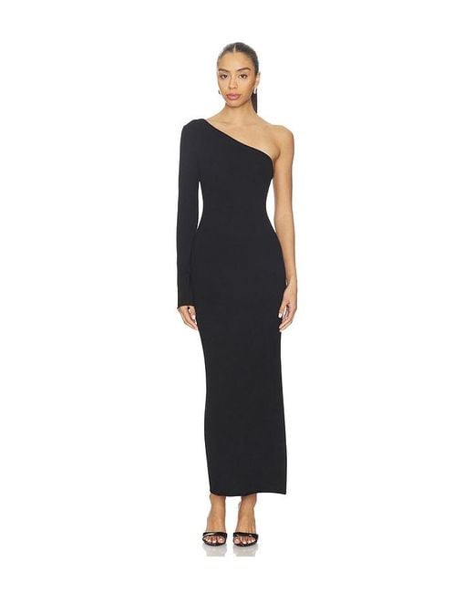 SNDY'S Black Selma Knit Maxi Dress