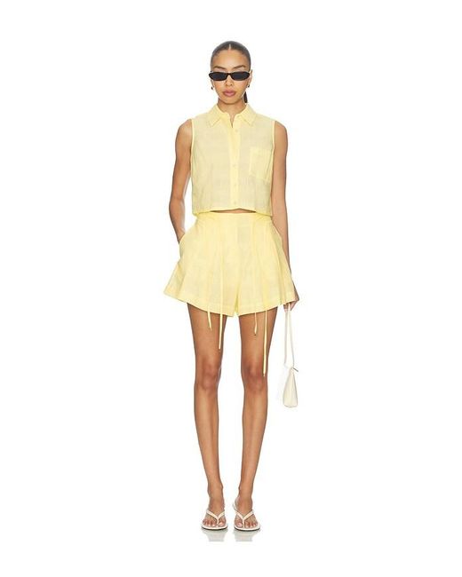 Hevron Yellow Katja Top
