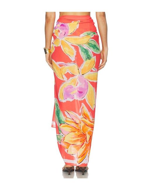 Seafolly Red Hothouse Floral Sarong