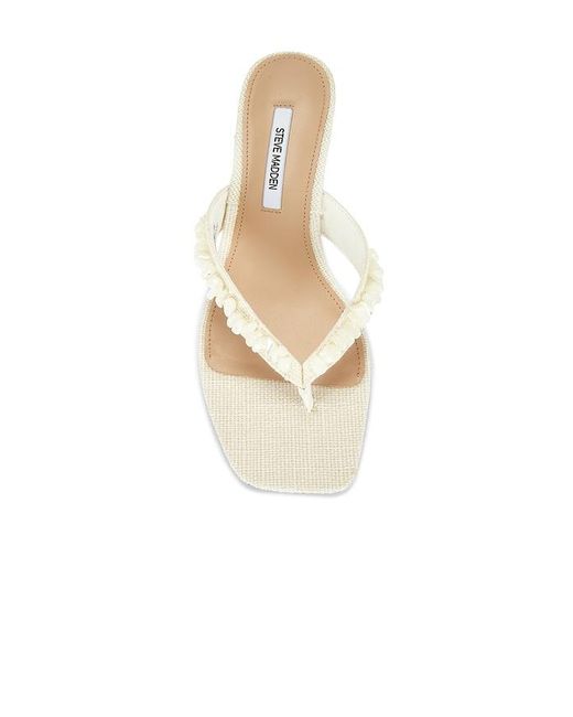 Steve Madden White Tracie Shell Sandal