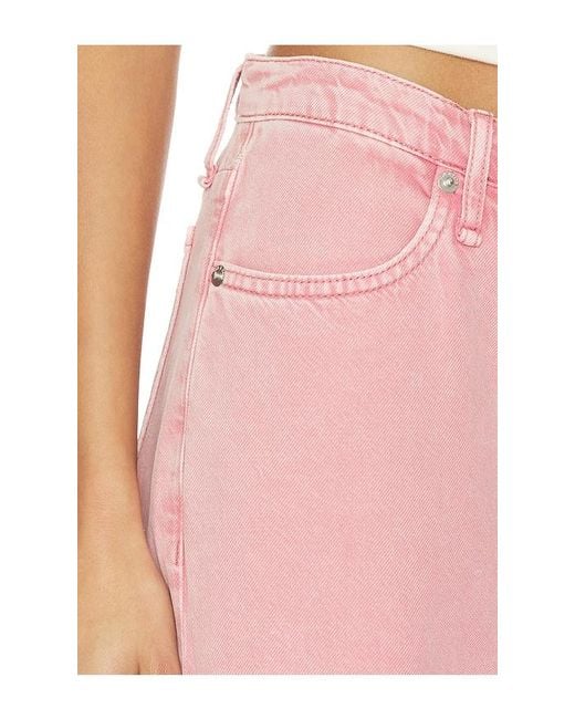 Rag & Bone Pink Featherweight Phoebe Drawstring Wide Jeans