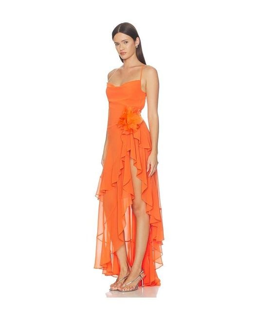 retroféte Orange Samara Dress