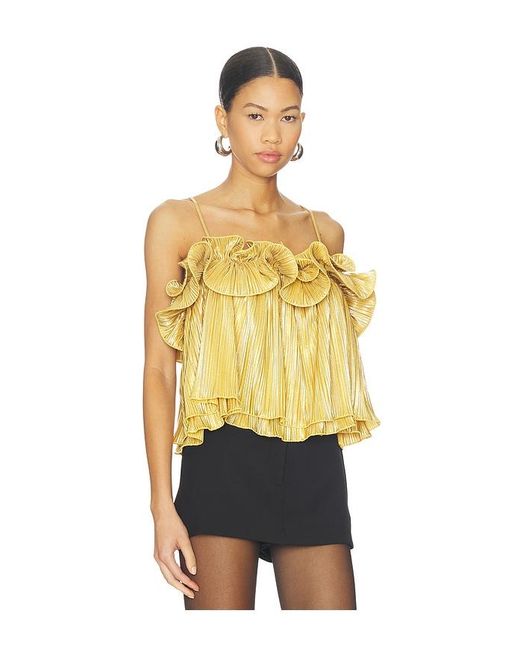 Lovers + Friends Yellow Aleena Top