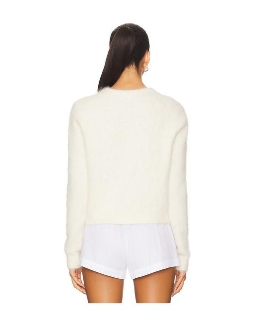 Soft Goat White Alpaca Cardigan