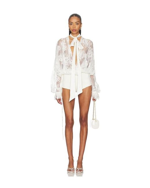 Aniye Records White Dafne Bodysuit