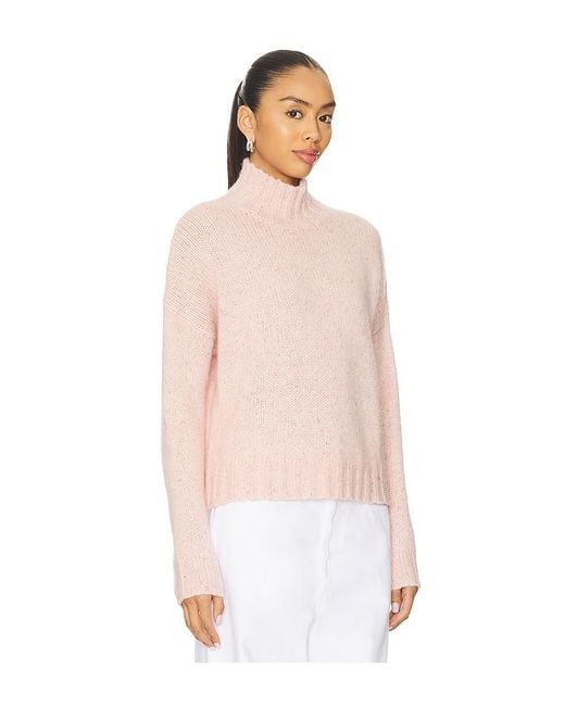 Autumn Cashmere Natural Pullover Mit Stehkragen
