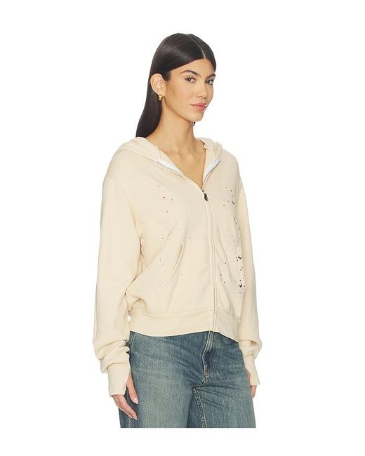 Lauren Moshi Blue Hezly Zip Up Hoodie