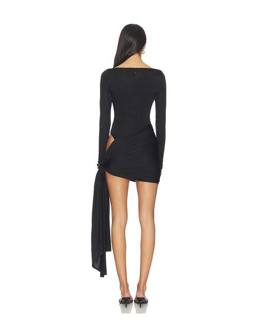 Nbd Black Imari Mini Dress