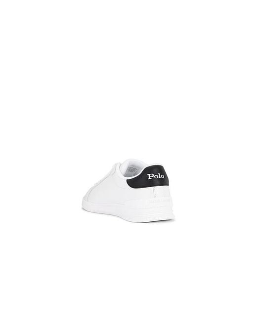 Polo Ralph Lauren White Heritage Court Ii Leather Sneaker for men