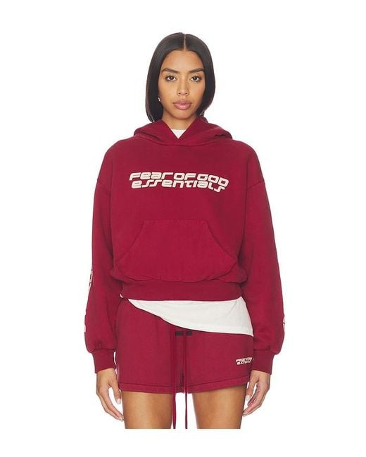 Fear Of God Red Classic Hoodie