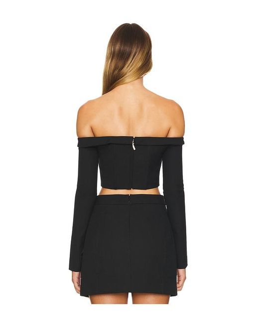 Cult Gaia Black Valia Top