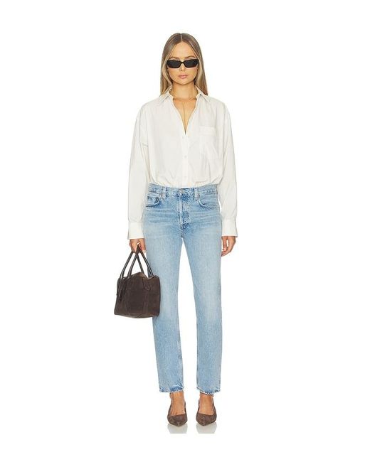 Agolde Blue Romney Low Rise Jeans