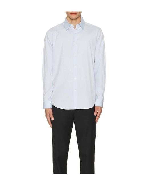 Theory White Sylvain Wealth Shirt for men