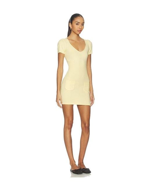 Frankie's Bikinis Natural Daphne Cloud Knit Mini Dress
