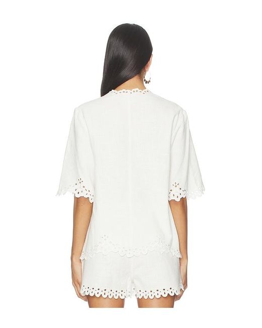Isabel Marant White Shana Top