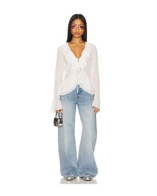 MORE TO COME White Alisia Top