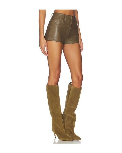 Norma Kamali Multicolor High Waist Jean Short