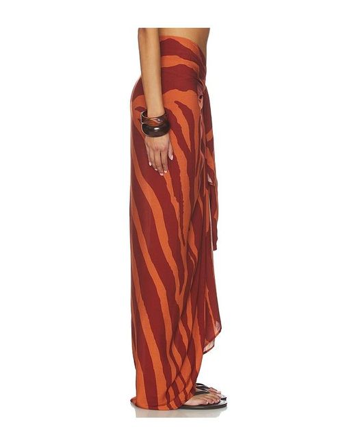ViX Orange Printed Sarong