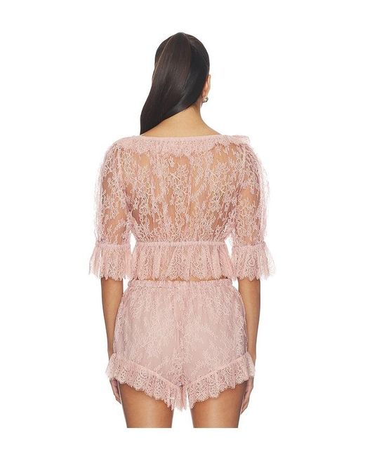Camila Coelho Pink Fiorella Top