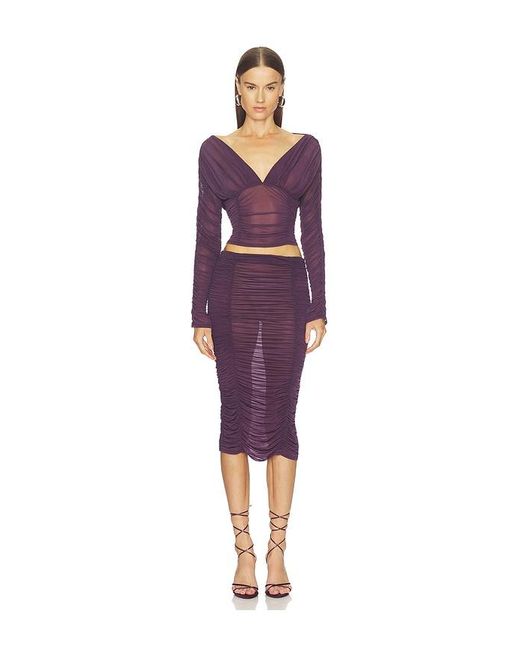 Camila Coelho Purple Nayeli Top