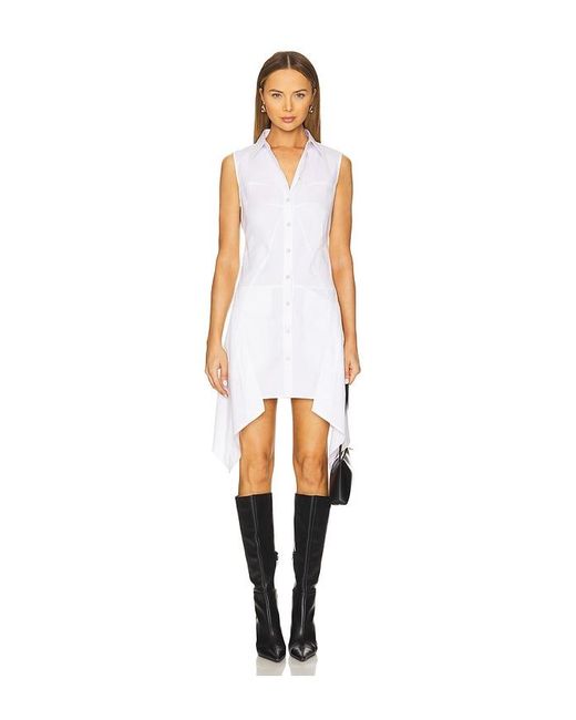 Helmut Lang White Bustier Dress
