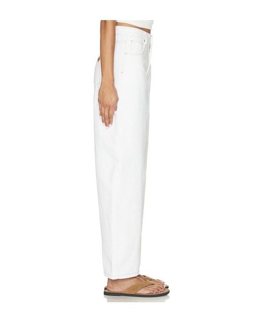 A.Brand White 95 Barrel Jean
