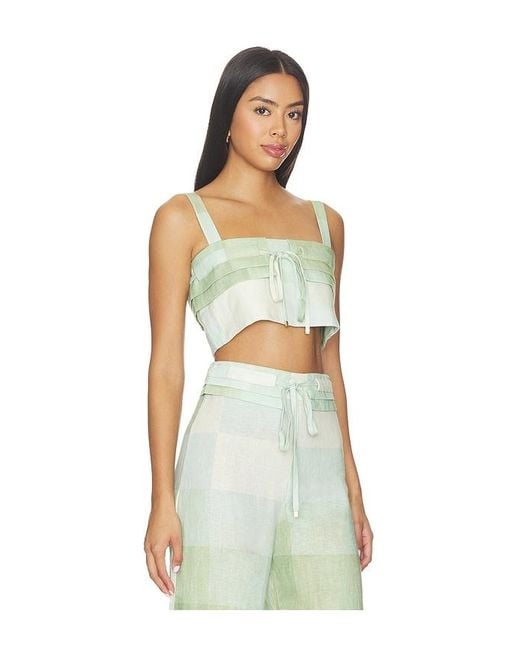 Alexis Green Oxford Top