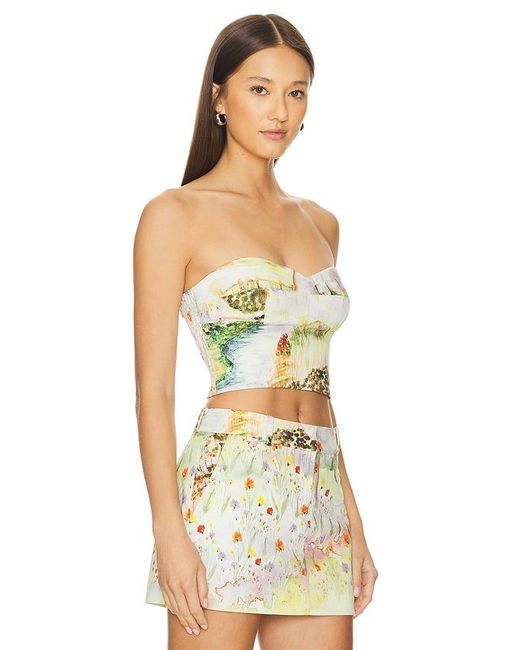 Amanda Uprichard Multicolor Crop-Top Cava