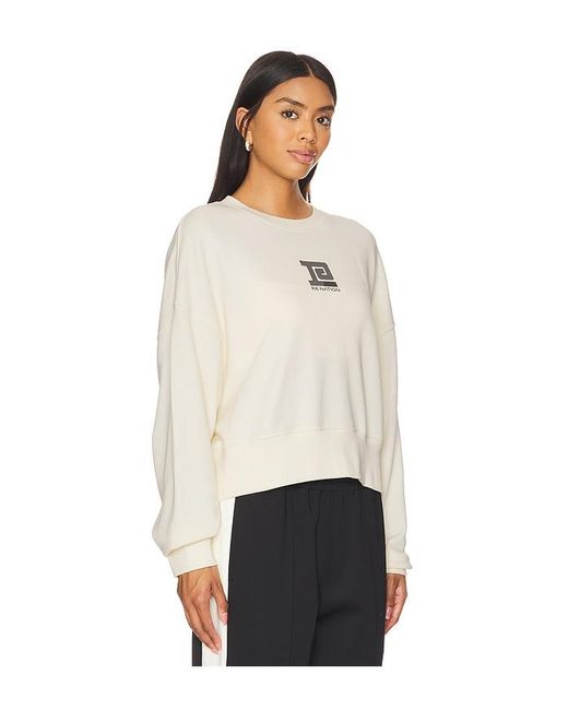 P.E Nation White Medely Sweatshirt