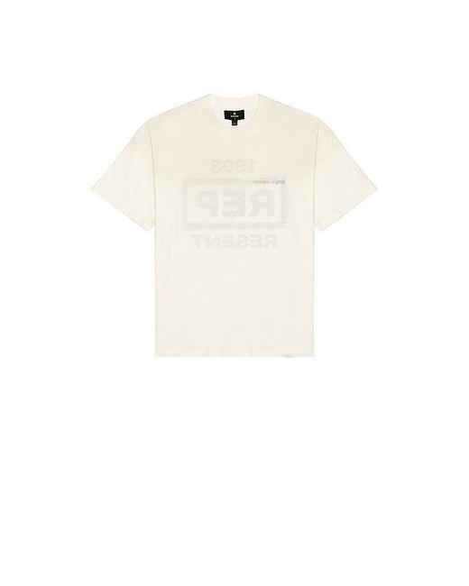 Represent White Reverse Resent Tee for men