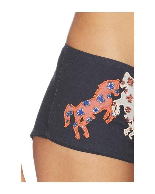 Urban Outfitters Blue X Revolve Beaded Short