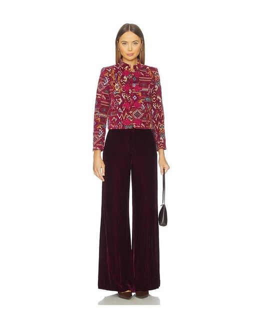 L'Agence Red Pilar Wide Leg