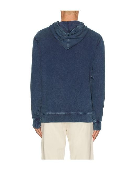 Fair Harbor Blue Saltaire Hoodie for men