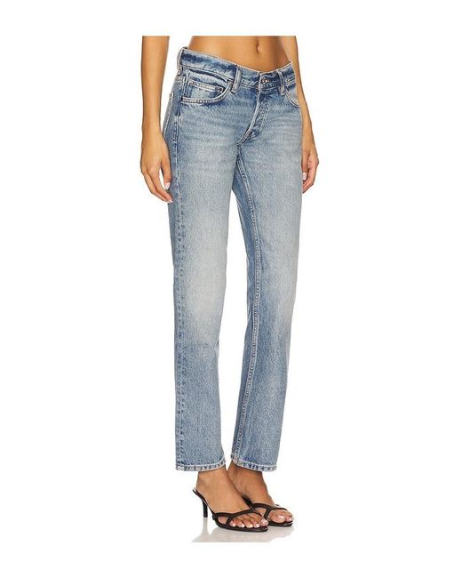 EB DENIM Blue Low Rise Straight