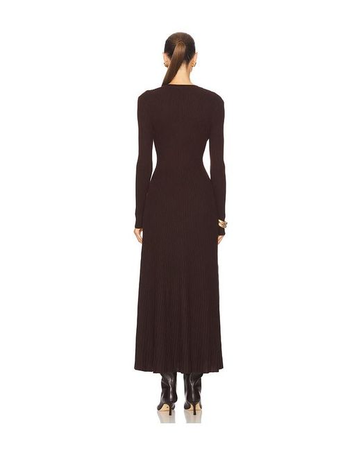 Bardot Brown Hattie Knit Midi Dress