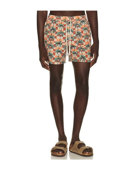 Fair Harbor Natural Bungalow Swim Trunk for men