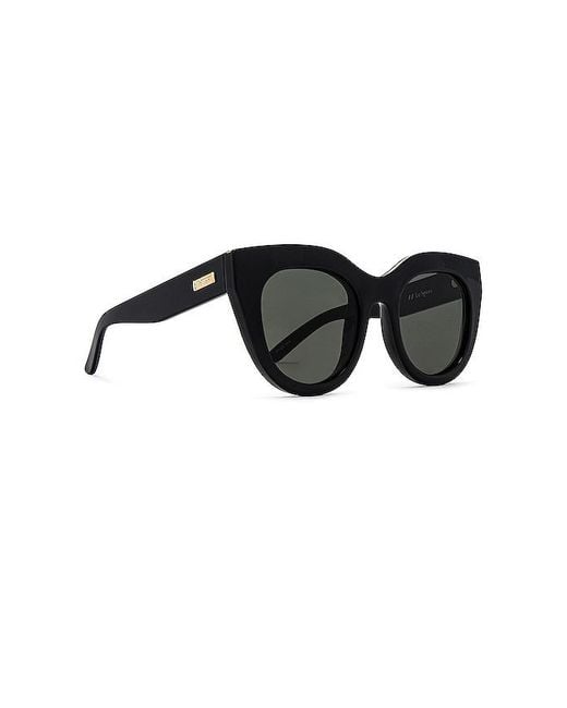 Le Specs Black Air Heart Sunglasses