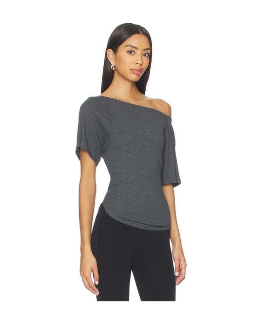 Free People Blue X Lucy Off The Shoulder Tee