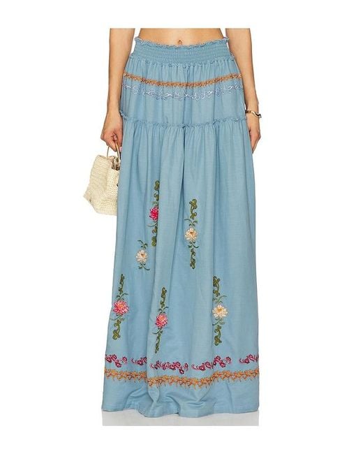 Agua Bendita Blue X Revolve Jenna Maxi Skirt