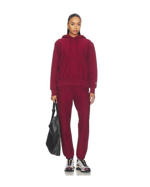 Champion Red Reverse Weave Sweatpant