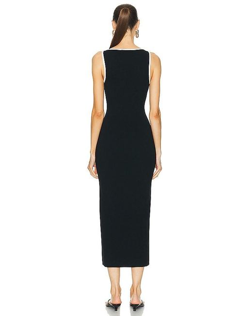 L'academie Black Vespera Midi Dress