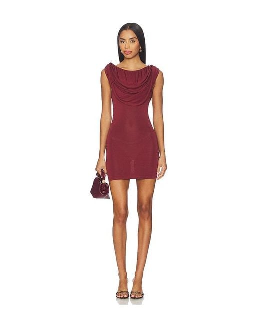 AYA MUSE Red Mist Mini Dress