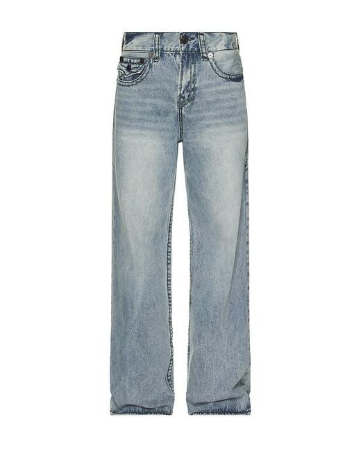 TRUE RELIGION Vinny Ultra Baggy Super T Flap Jeans in Blue for Men